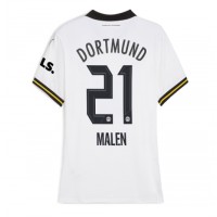 Billiga Borussia Dortmund Donyell Malen #21 Tredje fotbollskläder Dam 2024-25 Kortärmad